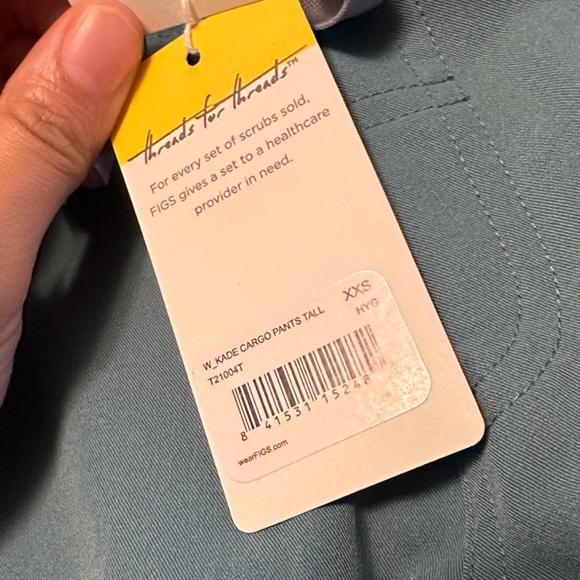 Hydrogreen Kade Drawstring Scrub Pants - Picture 3 of 5